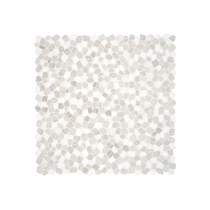 Anatolia - Cabana 12 in. x 12 in. Tumbled Stone Pebble Mosaic - Blend - Horizon