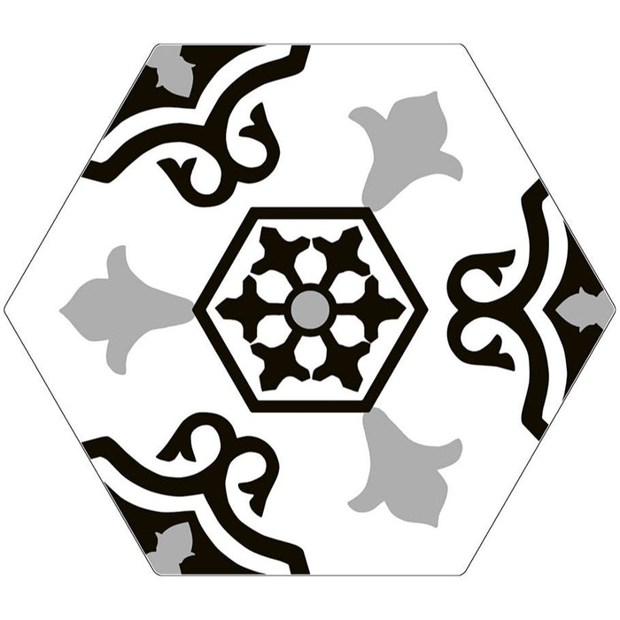 Bellagio - Cucina Italia Collection - 8" x 9" Porcelain Hex Tile - Casa Dollina
