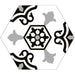 Bellagio - Cucina Italia Collection - 8" x 9" Porcelain Hex Tile - Casa Dollina