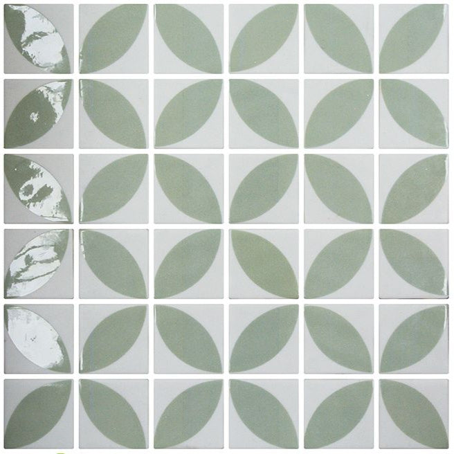 Bellagio - Foliaga Collection - 2x2 Glass Mosaic - Bellue