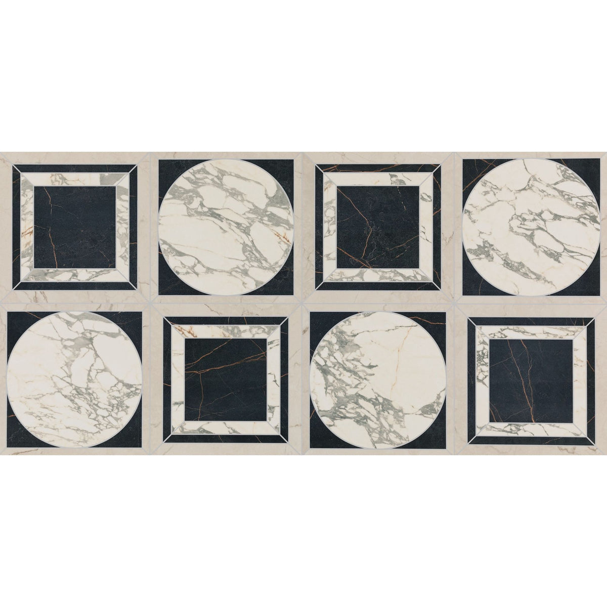 Daltile - Sovran - 24 in. x 48 in. - Satin Porcelain Tile - Geometric