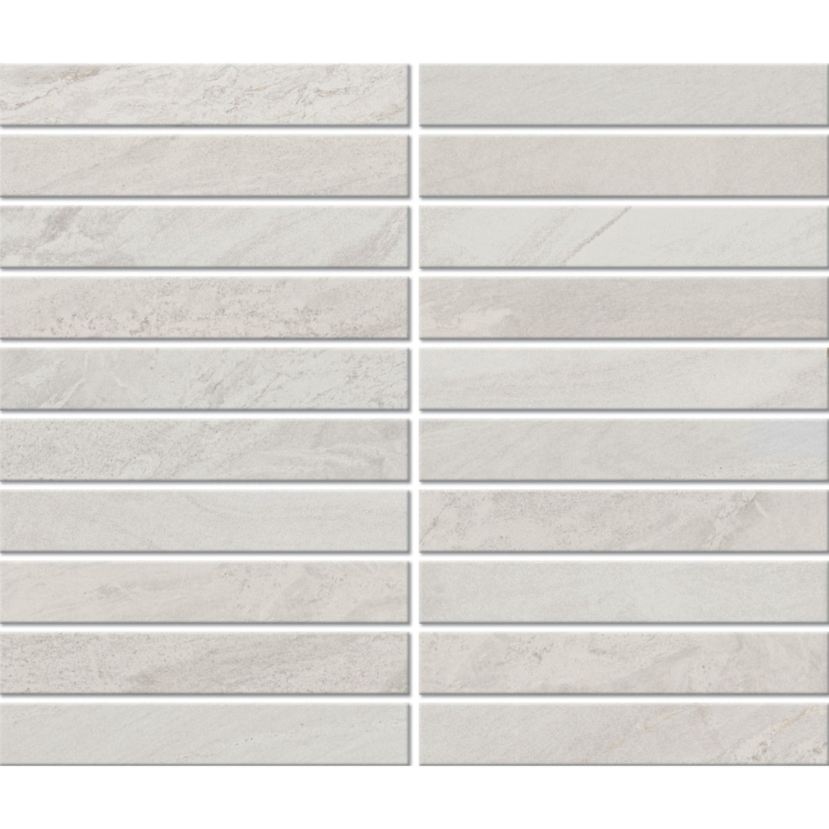 Daltile - Bryne - 1 in. x 6 in. - Satin Straight Joint Porcelain Mosaic - Coastline