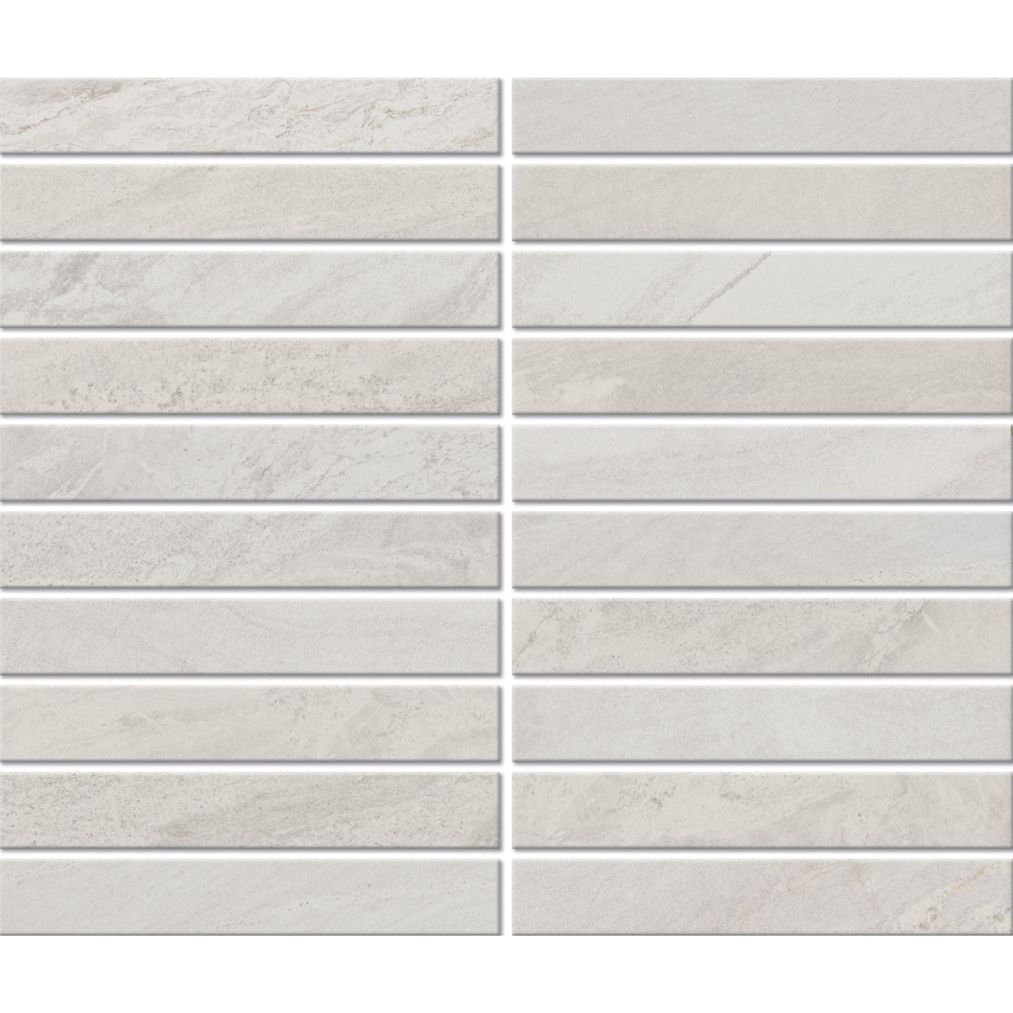 Daltile - Bryne - 1 in. x 6 in. - Satin Straight Joint Porcelain Mosaic - Coastline