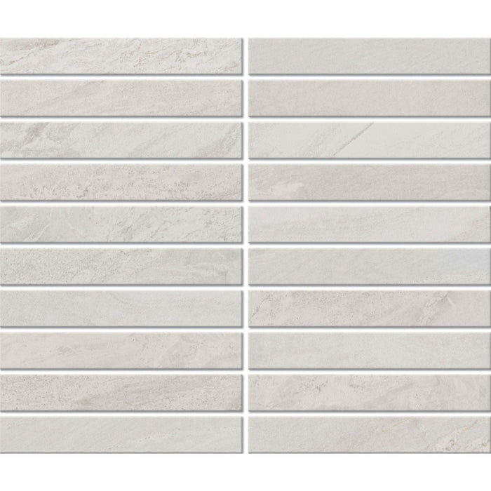 Daltile - Bryne - 1 in. x 6 in. - Satin Straight Joint Porcelain Mosaic - Coastline