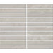 Daltile - Bryne - 1 in. x 6 in. - Satin Straight Joint Porcelain Mosaic - Mist