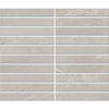 See Daltile - Bryne - 1 in. x 6 in. - Matte Straight Joint Porcelain Mosaic - Mist