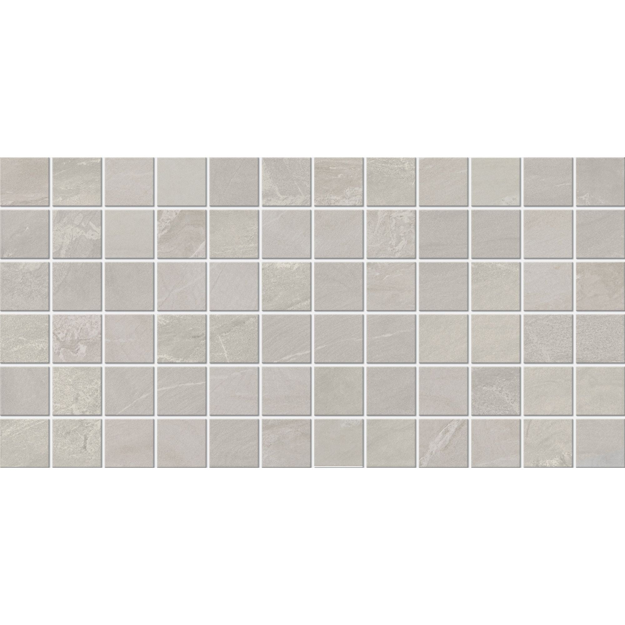 Daltile - Bryne - 2 in. x 2 in. - Satin Straight Joint Porcelain Mosaic - Mist