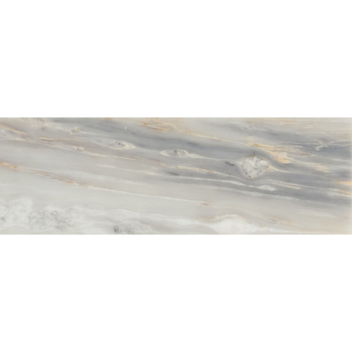 Daltile - Gamma 4 in. x 12 in. Natural Stone Tile - Honed Azure