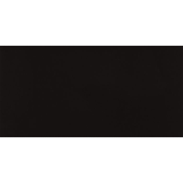 Daltile - Pure 12 in. x 24 in. Porcelain Tile - Polished Black