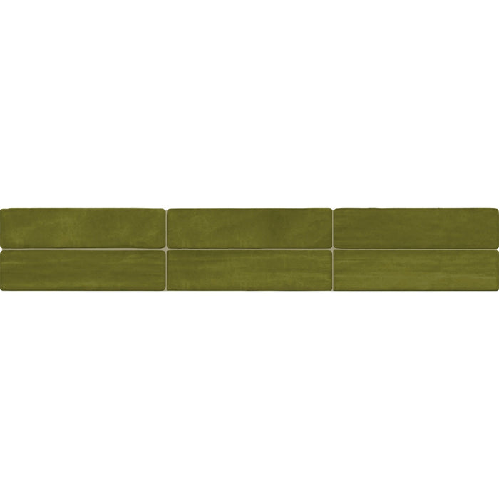 Daltile - Artcrafted 3 in. x 12 in. Ceramic Wall Tile - Fern