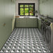 Daltile - Sovran - 24 in. x 48 in. - Satin Porcelain Tile - Triangle floor installation