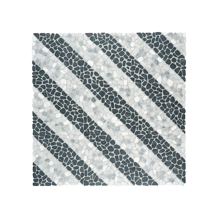 Anatolia - Cabana 12 in. x 12 in. Tumbled Stone Pebble Mosaic - Axis - Galaxy