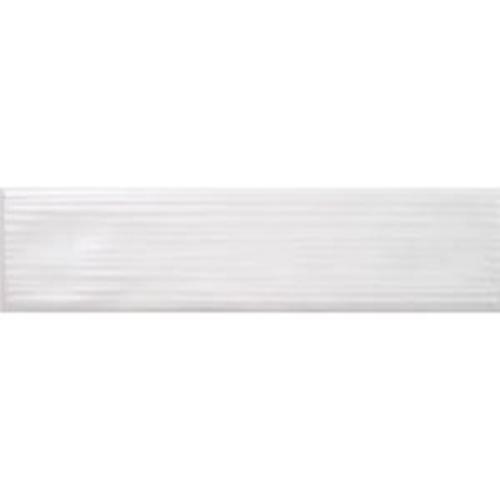 Tesoro - Buteo Series - 3 in. x 12 in. Drift Ceramic Tile - Matte White