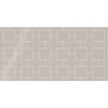 See Daltile - Showscape - 12 in. x 24 in. Square Lattice Textured Ceramic Wall Tile - Soft Gray