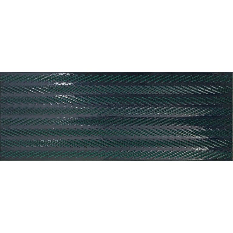 Soci Tile - Elements 18&quot; x 47&quot; Subway Tile - Cobalt Spike Glossy