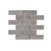 Tesoro - Fusion Fabric Collection 2" x 6" Porcelain Mosaic - Graphite