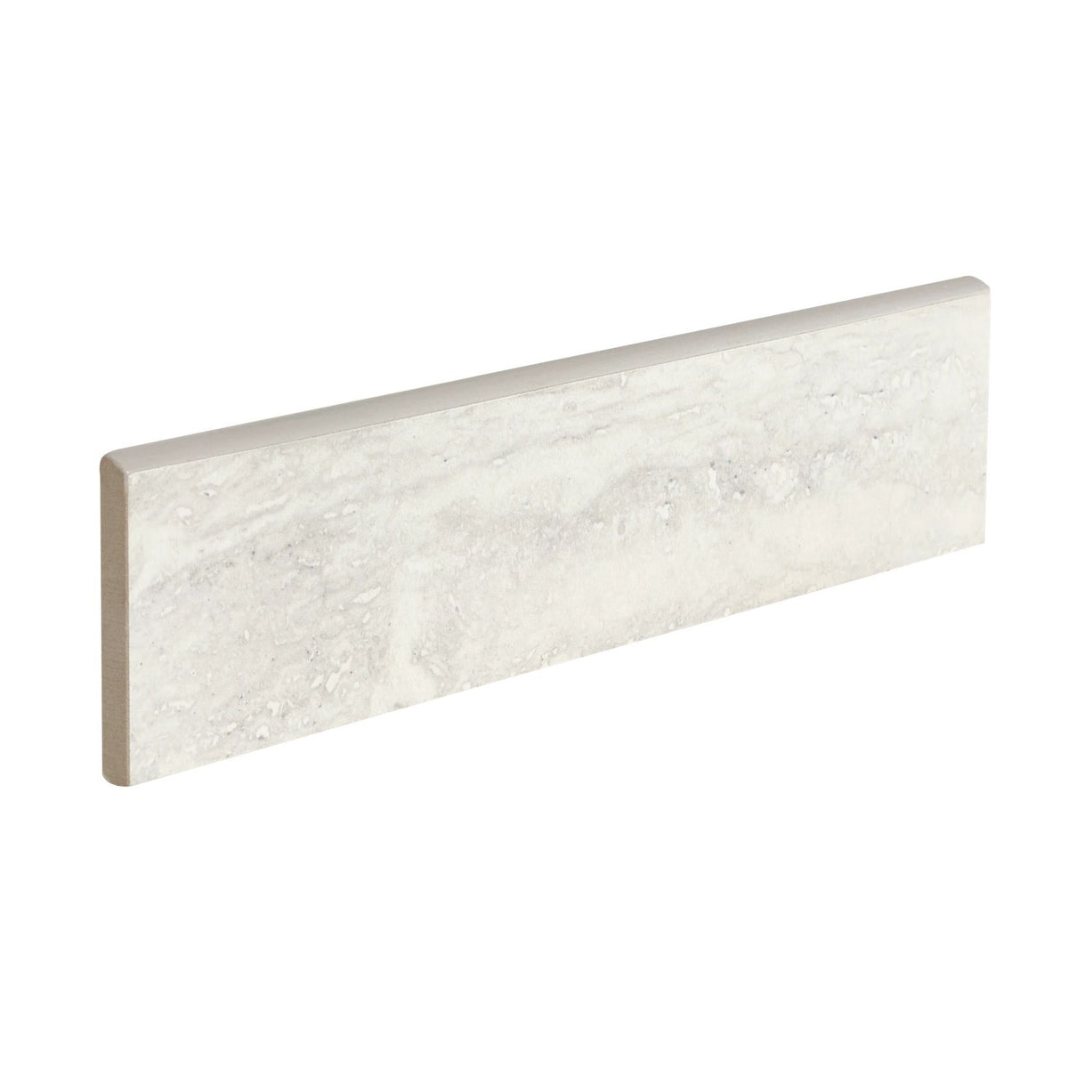 Arizona Tile - Invictus Series - 3&quot; x 12&quot; Polished Porcelain Bullnose Trim - White