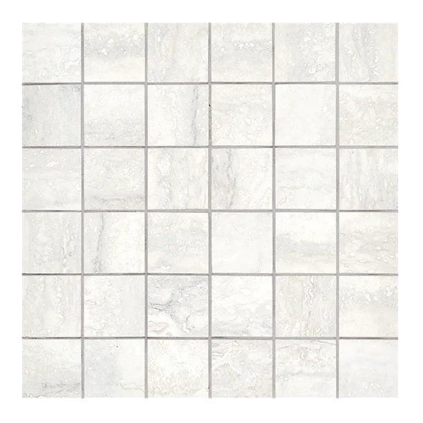 Arizona Tile - Invictus Vein Cut 2x2 Porcelain Mosaic - White