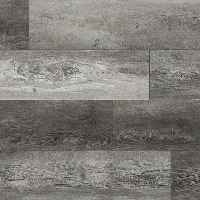 Luxury Vinyl Plank Flooring Dark Gray Rigid Core