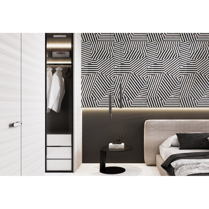 Emser Tile - Zambia - 24 in. x 47 in. Porcelain Wall Tile - Zebra Room