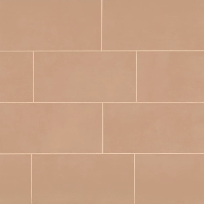 Bedrosians Tile & Stone - Sahara 12" x 24" Matte Porcelain Mosaic Tile - Cotto