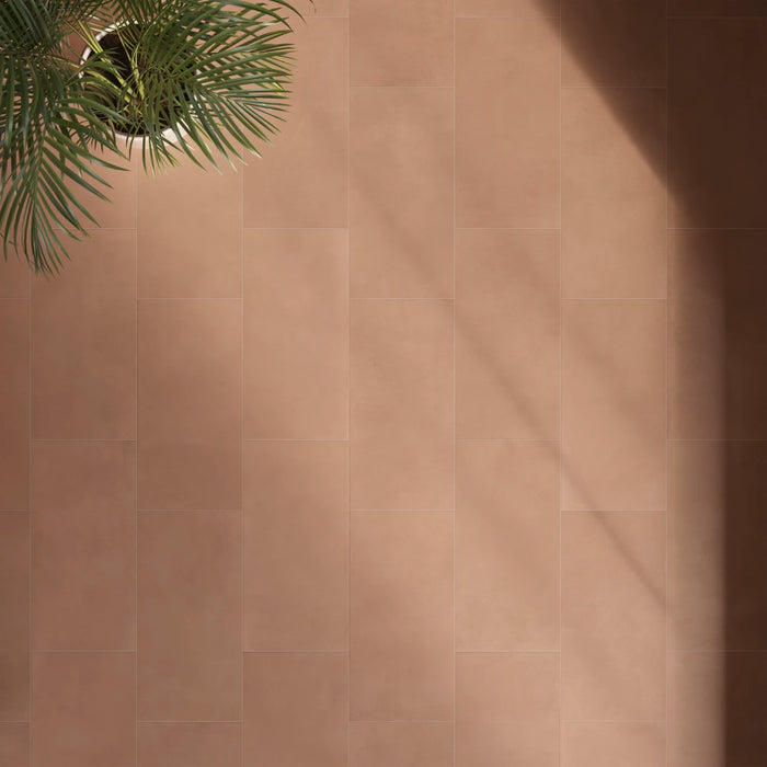 Bedrosians Tile & Stone - Sahara 12" x 24" Matte Porcelain Mosaic Tile - Cotto Floor Install