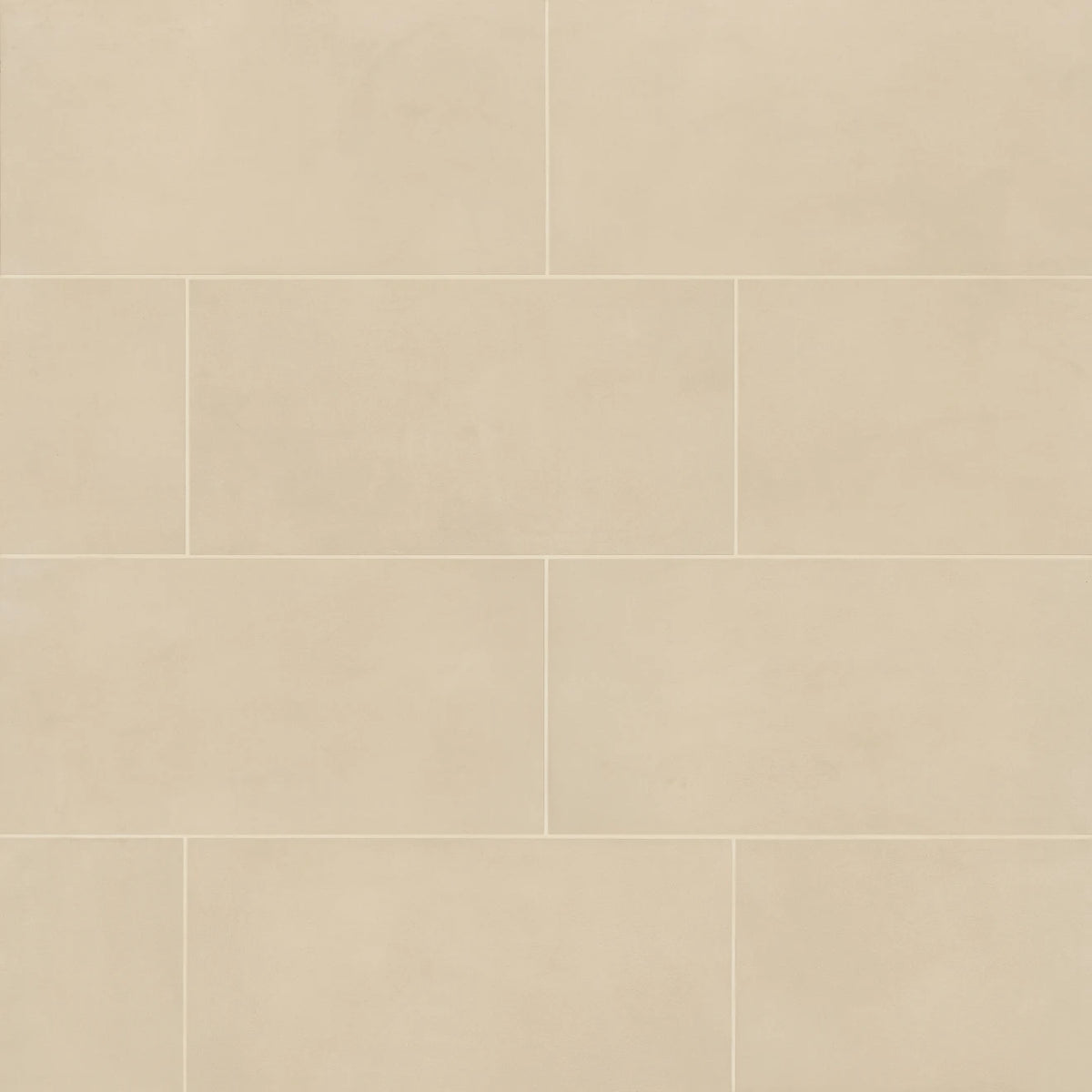 Bedrosians Tile &amp; Stone - Sahara 12&quot; x 24&quot; Matte Porcelain Mosaic Tile - Ecru