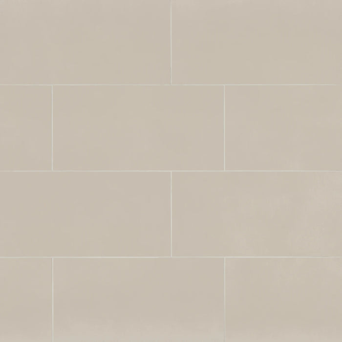 Bedrosians Tile & Stone - Sahara 12" x 24" Matte Porcelain Mosaic Tile - Grey