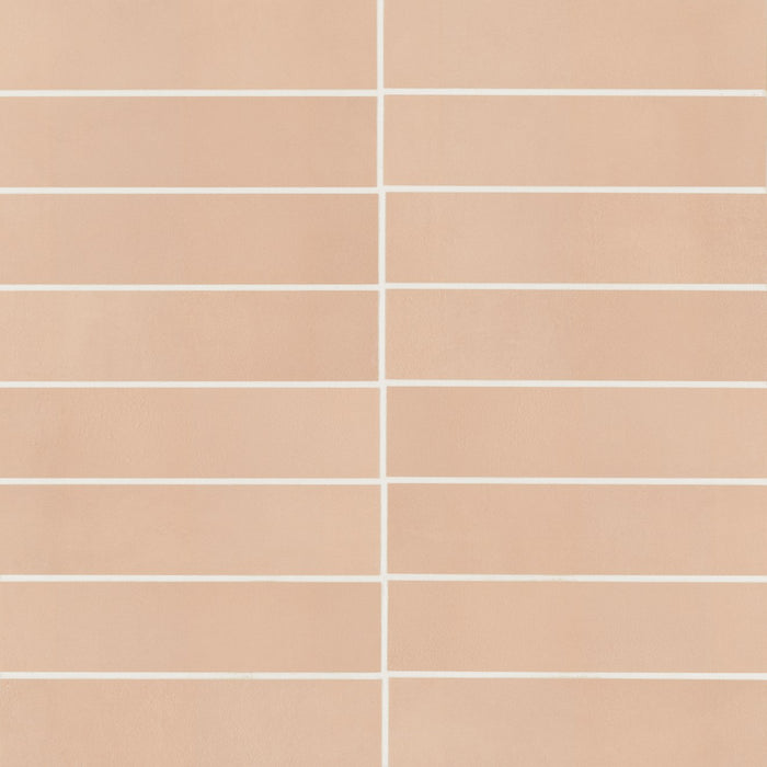 Bedrosians Tile & Stone - Sahara 3" x 12" Matte Porcelain Tile - Rose