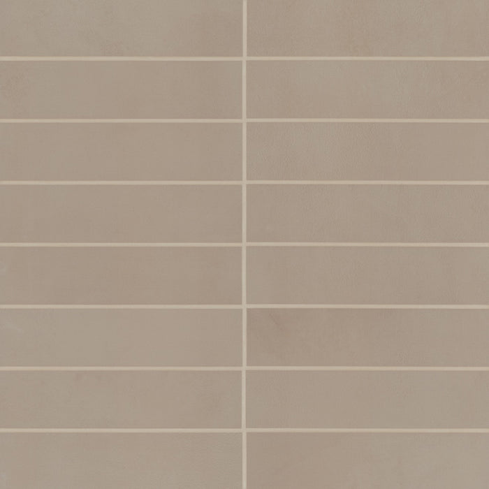 Bedrosians Tile & Stone - Sahara 3" x 12" Matte Porcelain Tile - Taupe