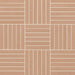 Bedrosians Tile & Stone - Sahara .5" x 4" Matte Crosshatch Porcelain Mosaic Tile - Cotto