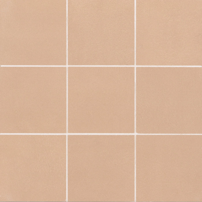 Bedrosians Tile & Stone - Sahara 4" x 4" Matte Porcelain Mosaic Tile - Rose