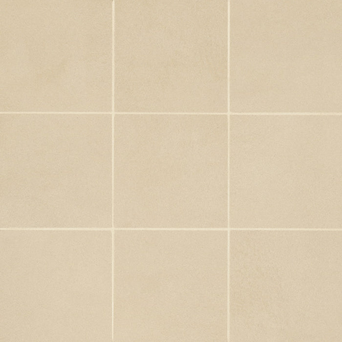 Bedrosians Tile & Stone - Sahara 4" x 4" Matte Porcelain Mosaic Tile - Ecru