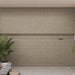 Bedrosians Tile & Stone - Sahara 4" x 4" Matte Porcelain Mosaic Tile - Taupe Room Scene
