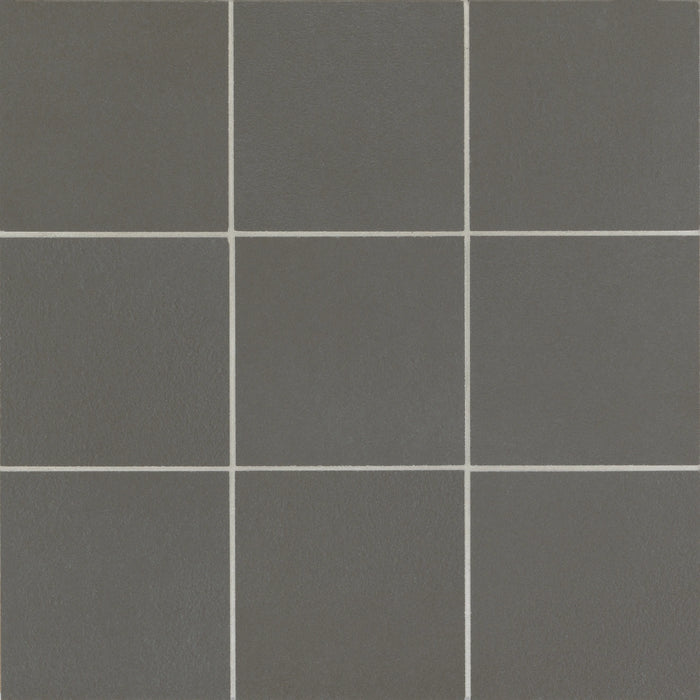 Bedrosians Tile & Stone - Sahara 4" x 4" Matte Porcelain Mosaic Tile - Dark