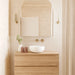 Bedrosians Tile & Stone - Sahara 1" x 12" Matte Porcelain Mosaic Tile - White Room Scene