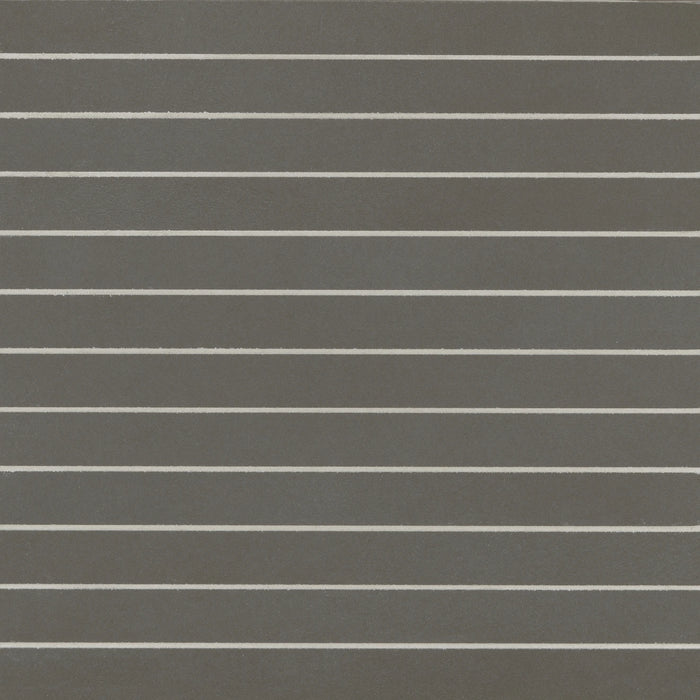 Bedrosians Tile & Stone - Sahara 1" x 12" Matte Porcelain Mosaic Tile - Dark