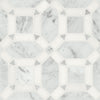 See Bedrosians - Matisse Mosaic 1 Marble Blend - White Carrara & Thassos