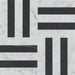 Bedrosians - Matisse Mosaic 2 Marble Blend - White Carrara & Nero Marquina