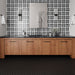 Bedrosians - Matisse Mosaic 2 Marble Blend - White Carrara & Nero Marquina Room Scene