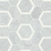 Bedrosians - Matisse Mosaic 4 Marble Blend - White Carrara & Nero Marquina