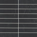 Bedrosians - Monet 2" x 8" Honed Marble Decorative Tile - Nero Marquina