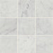Bedrosians - Monet 4" x 4" Honed Marble Decorative Tile - White Carrara