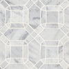 See Bedrosians - Monet Honed Marble Mosaic 1 Tile - White Carrara