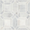 See Bedrosians - Monet Honed Marble Mosaic 1 Tile - Oriental White