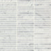Bedrosians - Monet Honed Marble Mosaic 3 Tile - White Carrara