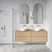 Bedrosians - Monet Honed Marble Mosaic 3 Tile - White Carrara Room Scene