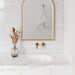 Bedrosians - Monet Honed Marble Mosaic 7 Tile - White Carrara Installed