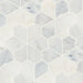 Bedrosians - Monet Honed Marble Mosaic 9 Tile - Oriental White