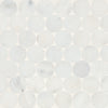 See Bedrosians - Monet Honed Marble Mosaic 10 Tile - Oriental White